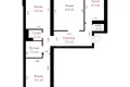 3 room apartment 78 m² Minsk, Belarus