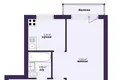 Wohnung 1 zimmer 32 m² Minsk, Belarus