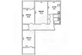 Appartement 3 chambres 67 m² Muchaviecki sielski Saviet, Bélarus