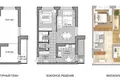 2 room apartment 63 m² Minsk, Belarus