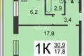 Wohnung 30 m² Nischni Nowgorod, Russland