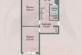 Wohnung 2 zimmer 49 m² Minsk, Weißrussland