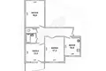 Wohnung 3 zimmer 77 m² Muchaviecki sielski Saviet, Belarus