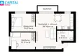 3 room apartment 76 m² Kaunas, Lithuania