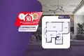 2 room apartment 58 m² Minsk, Belarus