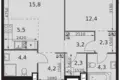 Квартира 2 комнаты 54 м² Северо-Западный административный округ, Россия