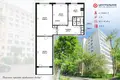 Mieszkanie 3 pokoi 69 m² Mińsk, Białoruś