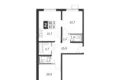 2 room apartment 57 m² Leninsky District, Russia