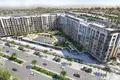 Residential complex Rukan Tower Residence with a swimming pool and gardens, Dubai Land, Dubai, UAE