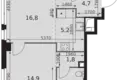 Mieszkanie 2 pokoi 52 m² Moskwa, Rosja