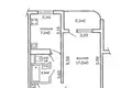 Wohnung 1 zimmer 35 m² Minsk, Belarus