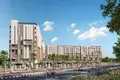 Residential complex Rukan Tower Residence with a swimming pool and gardens, Dubai Land, Dubai, UAE