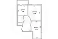 2 room apartment 53 m² Muchaviecki sielski Saviet, Belarus