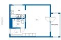 1 room apartment 34 m² in Helsinki sub-region, Finland