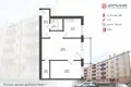 2 room apartment 46 m² Minsk, Belarus