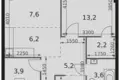 Квартира 2 комнаты 46 м² Москва, Россия