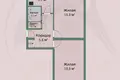Квартира 2 комнаты 49 м² Минск, Беларусь