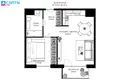 2 room apartment 46 m² Vilnius, Lithuania