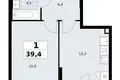 Mieszkanie 1 pokój 39 m² Kommunarka, Rosja