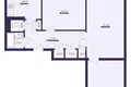 Mieszkanie 3 pokoi 62 m² Soligorsk, Białoruś