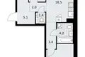 Квартира 2 комнаты 59 м² район Троицк, Россия