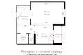 1 room apartment 45 m² Minsk, Belarus