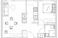 2 room apartment 42 m² Warsaw, Poland