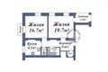 Квартира 2 комнаты 62 м² Барановичи, Беларусь