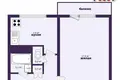 1 room apartment 34 m² Minsk, Belarus