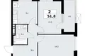 2 room apartment 52 m² poselenie Sosenskoe, Russia