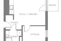 Appartement 2 chambres 39 m² Varsovie, Pologne