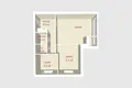 Mieszkanie 2 pokoi 52 m² Mińsk, Białoruś