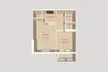 1 room apartment 39 m² Minsk, Belarus
