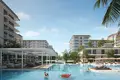  New residence Bayline & Avonlea with swimming pools and a park close to a highway and a marina, Port Rashid, Dubai, UAE