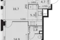 Mieszkanie 2 pokoi 52 m² North-Western Administrative Okrug, Rosja