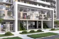 Residential complex New Laya Courtyard Residence with swimming pool and a roof-top lounge area close to the golf club, Dubai Studio City, Dubai, UAE