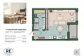 Wohnung 1 zimmer 41 m² Kaliningrad, Russland