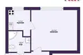 1 room apartment 32 m² Salihorsk, Belarus
