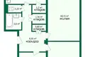 3 room apartment 68 m² Zamcuzny, Belarus