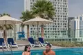 Residential complex SOL BAY Residence with a swimming pool and a view of Burj Khalifa, Business Bay, Dubai, UAE