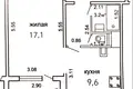 Apartamento 1 habitación 42 m² Minsk, Bielorrusia