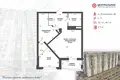 2 room apartment 52 m² Minsk, Belarus