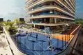 Residential complex New residence Samana Portofino with swimming pools and a lounge area, Dubai Production City, Dubai, UAE