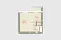 Квартира 1 комната 33 м² Минск, Беларусь