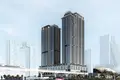 Wohnkomplex New residence Avenue Park Towers with swimming pools and a park close to a metro station and the international airport, Wasl 1, Dubai, UAE