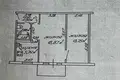 2 room apartment 44 m² Homyel, Belarus