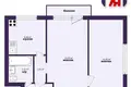Квартира 2 комнаты 43 м² Барановичи, Беларусь