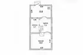 2 room apartment 29 m² Brest, Belarus