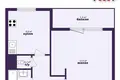 1 room apartment 35 m² Kalodziscanski sielski Saviet, Belarus