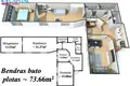 3 room apartment 74 m² Klaipeda, Lithuania